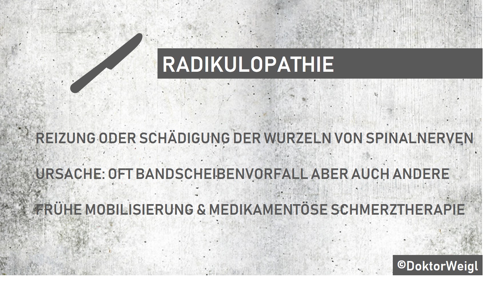 Radikulopathie durch Nervenwurzelschäden - Symptome, Beschwerden