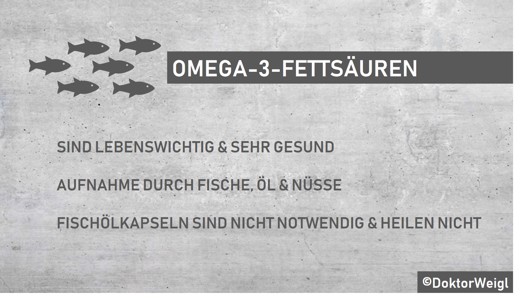 DoktorWeigl Erklärt Fischölkapseln/ Omega-3-Fettsäuren: Helfer Gegen ...